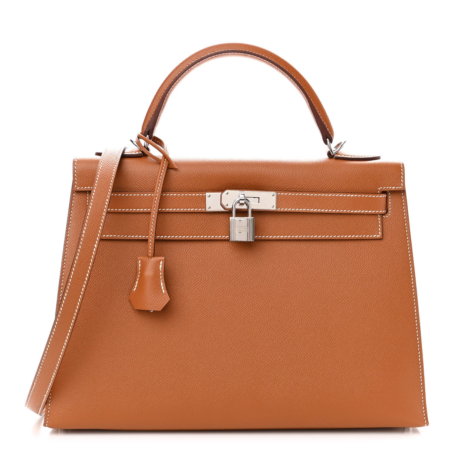Hermes Epsom Kelly Sellier 32 Gold 1 of 10