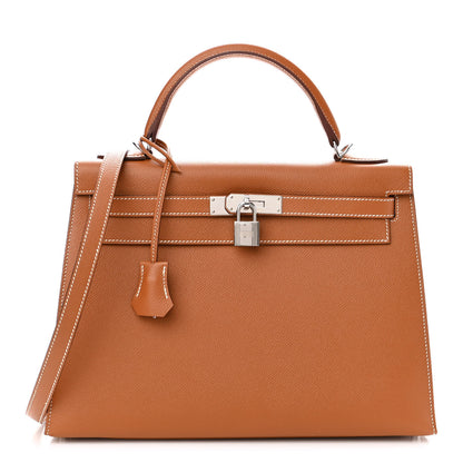 Hermes Epsom Kelly Sellier 32 Gold 1 of 10
