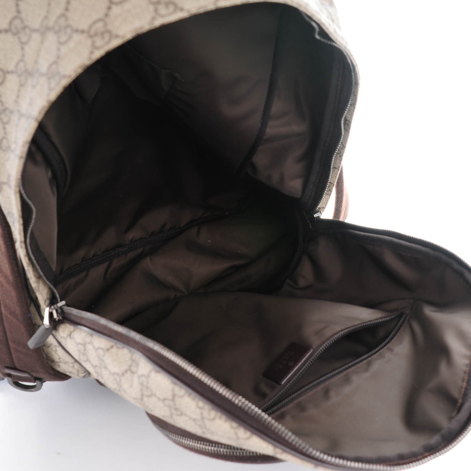 Gucci GG Plus Monogram Medium Interlocking G Travel Backpack Brown 5 of 7