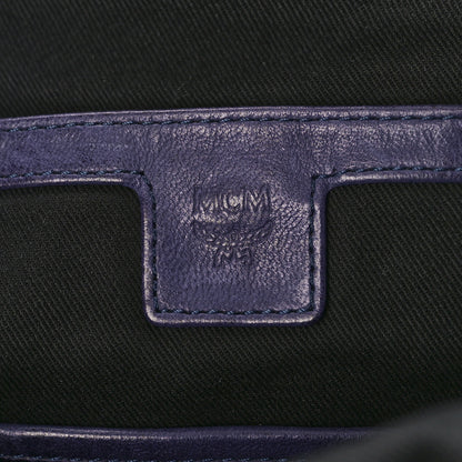 MCM Lambskin Small Tumbler Backpack Navy 6 of 10