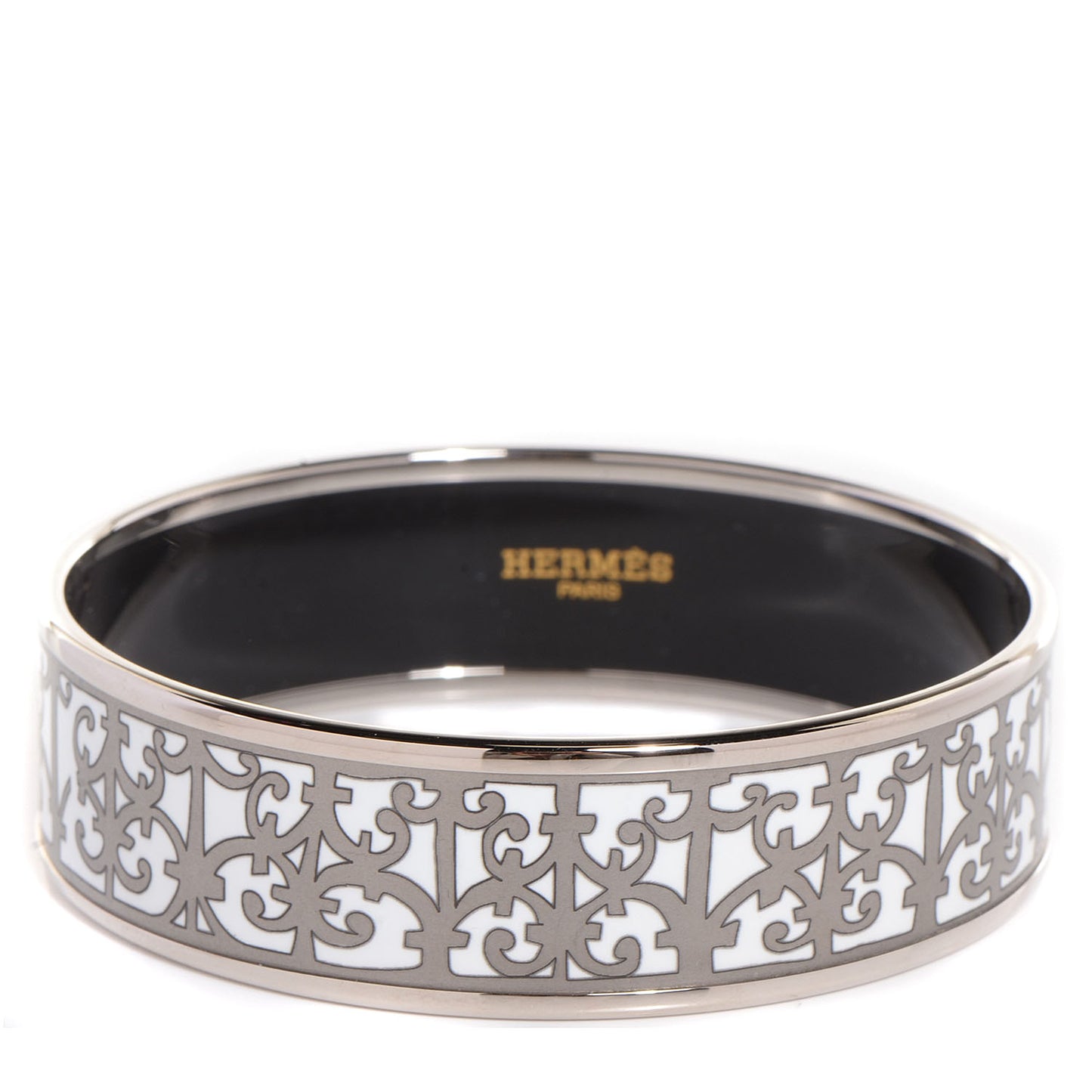 Enamel Printed Wide Balcons du Guadalquivir Bracelet 65 Silver