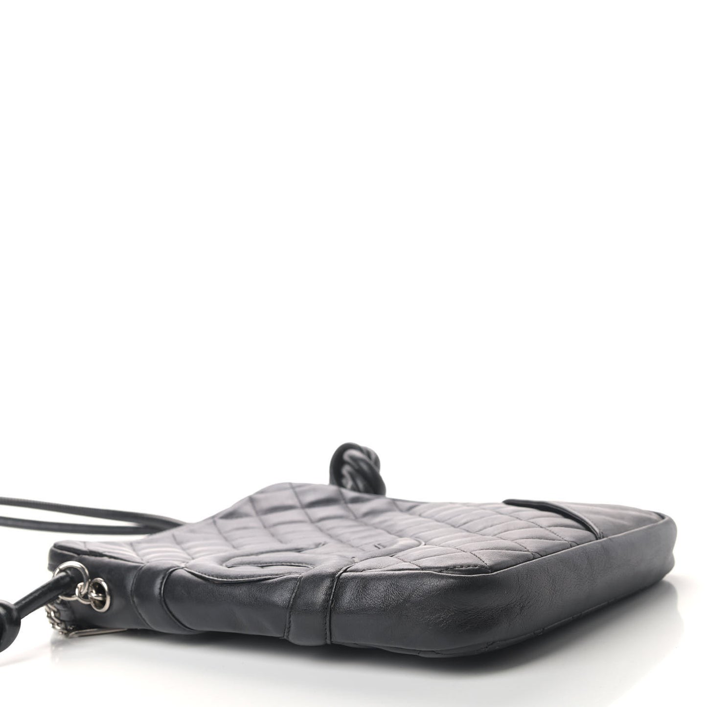 Calfskin Quilted Medium Cambon Messenger Black