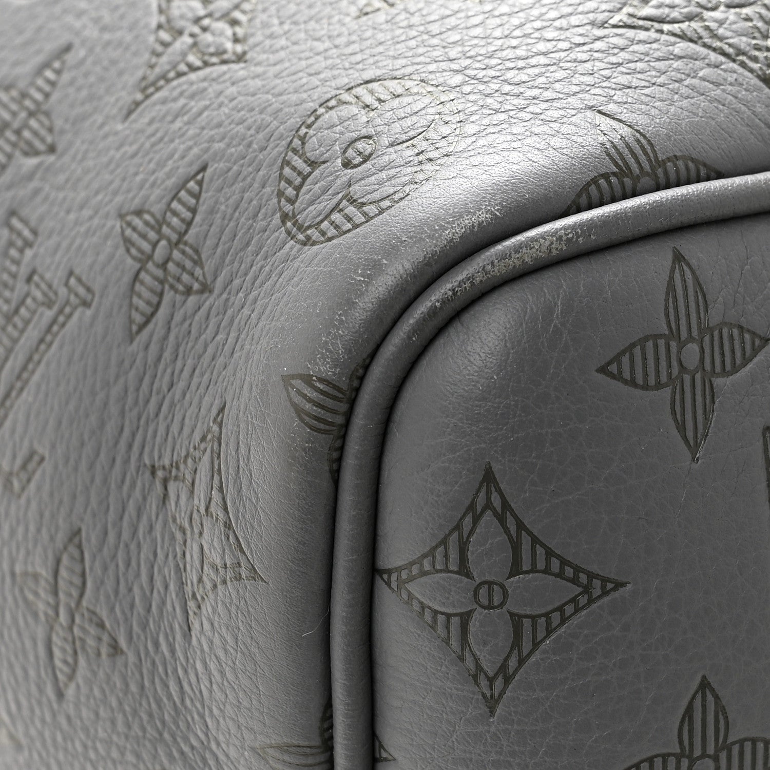 Louis Vuitton Calfskin Monogram Shadow Keepall Bandouliere 50 Anthracite gray 12 of 12