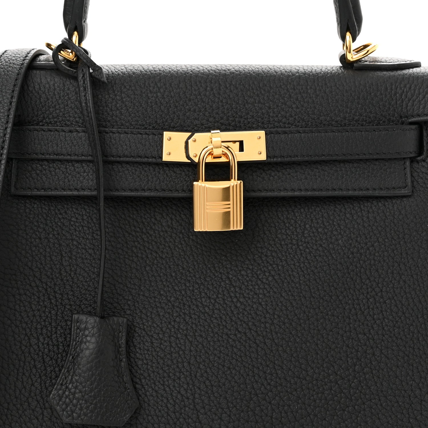Hermes Togo Kelly Retourne 25 Black 8 of 10
