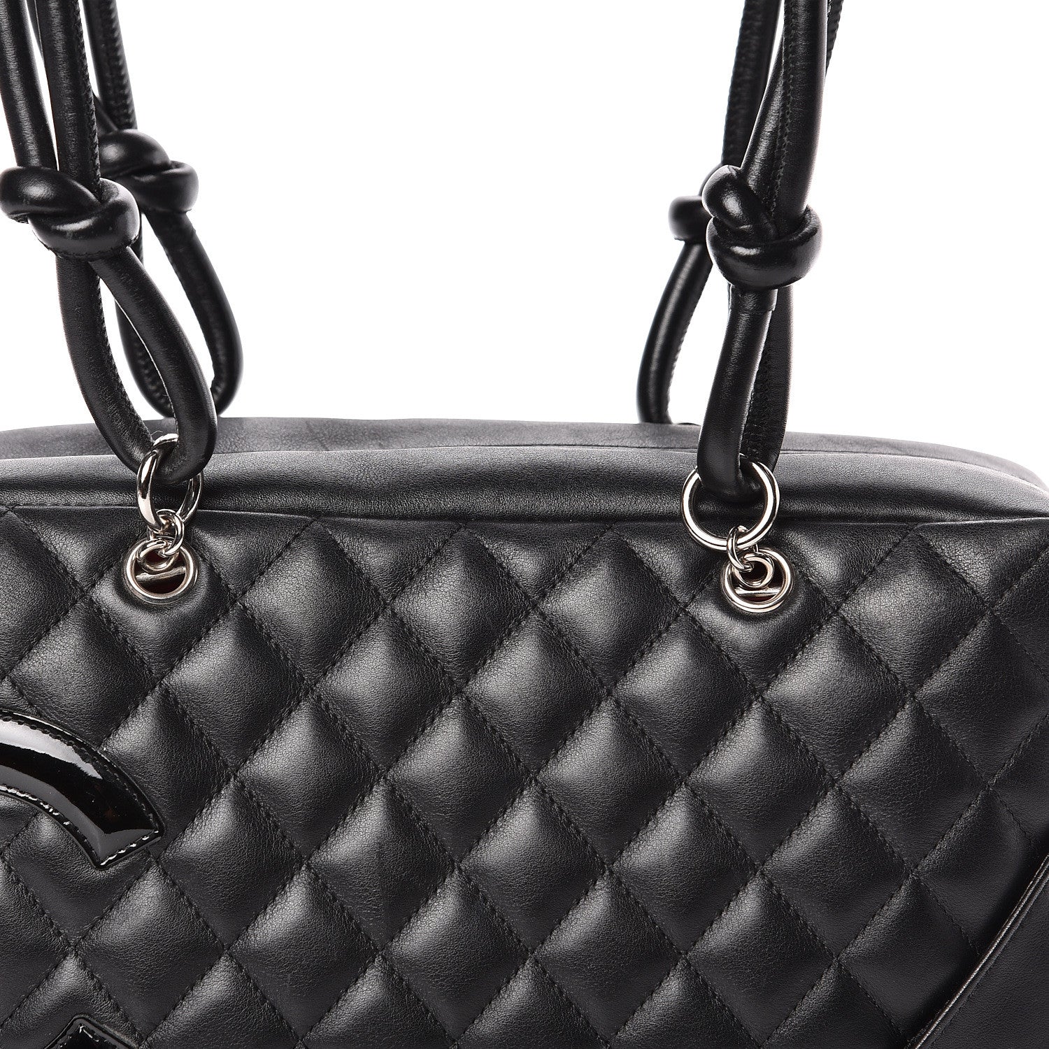 Chanel Calfskin Quilted Large Cambon Bowler Black 13 of 13