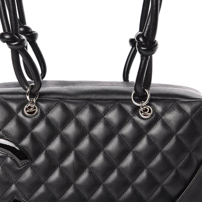 Chanel Calfskin Quilted Large Cambon Bowler Black 13 of 13