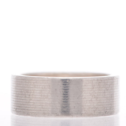 Gucci Sterling Silver Signature Band Ring 59 8.75 3 of 5