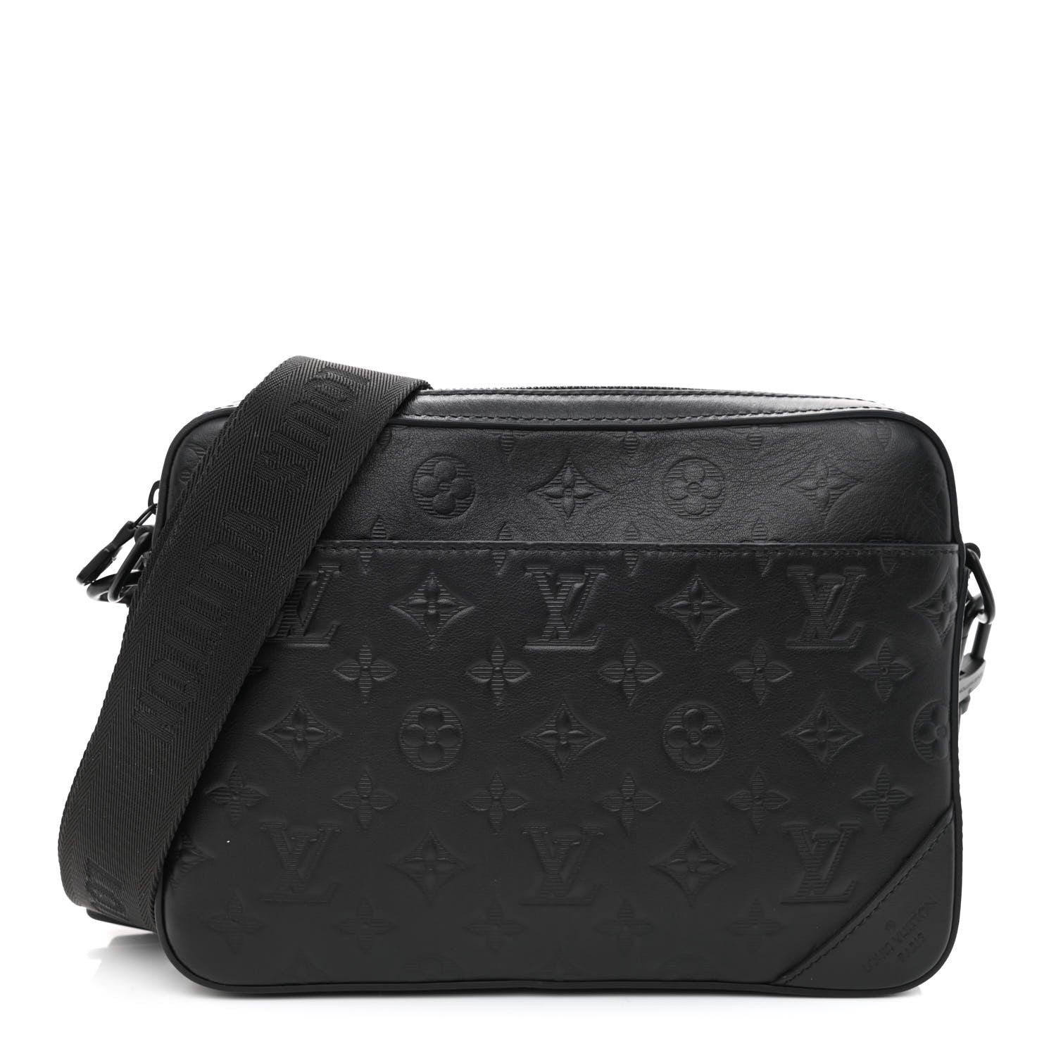 Louis Vuitton Calfskin Monogram Shadow Duo Messenger Black 1 of 9
