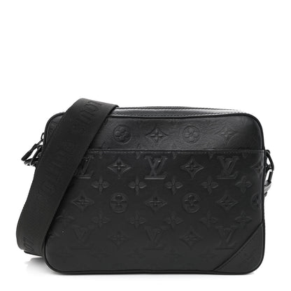 Louis Vuitton Calfskin Monogram Shadow Duo Messenger Black 1 of 9