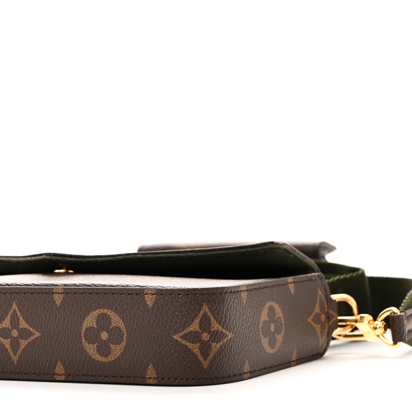 Monogram Felicie Strap & Go Kaki