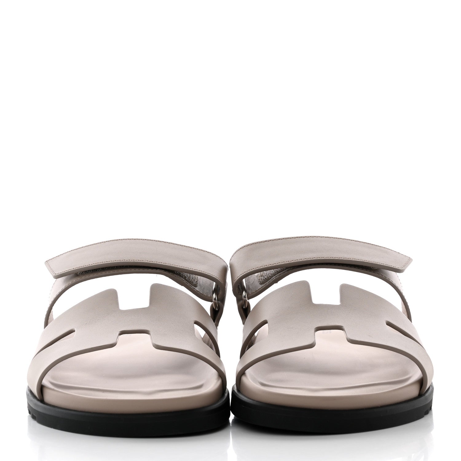 Hermes Calfskin Womens Chypre Sandals 40 Beige Mastic 2 of 13