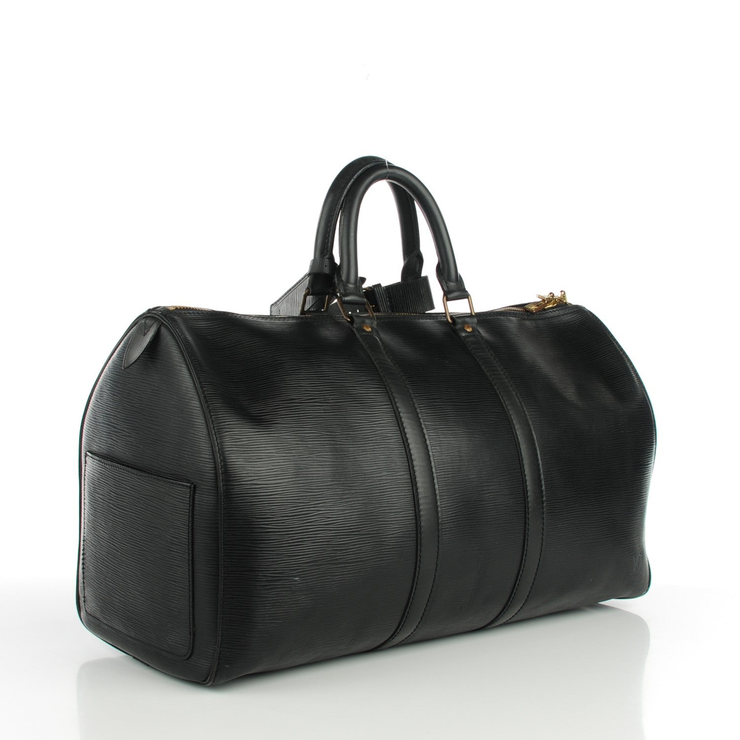 Louis Vuitton Epi Keepall 45 Black 3 of 8
