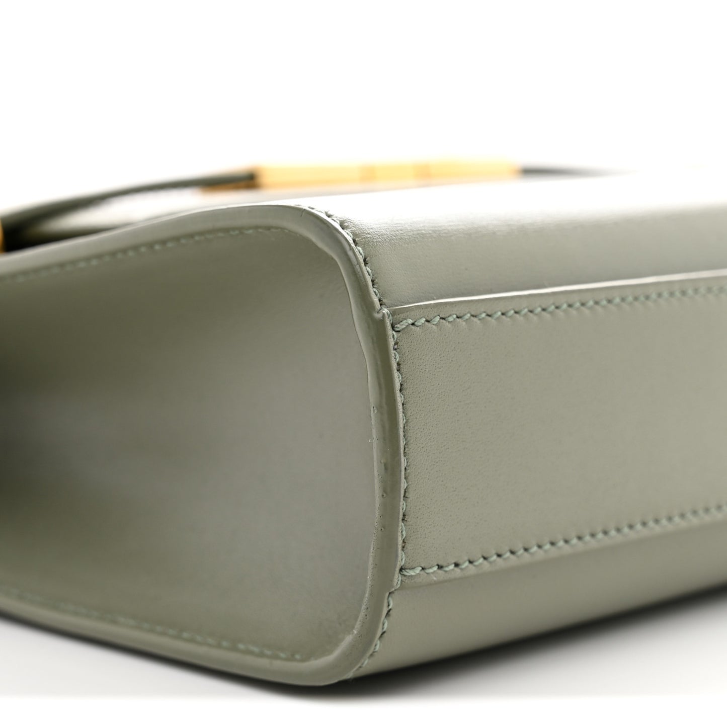 Smooth Calfskin Small Manhattan Shoulder Bag Light Green