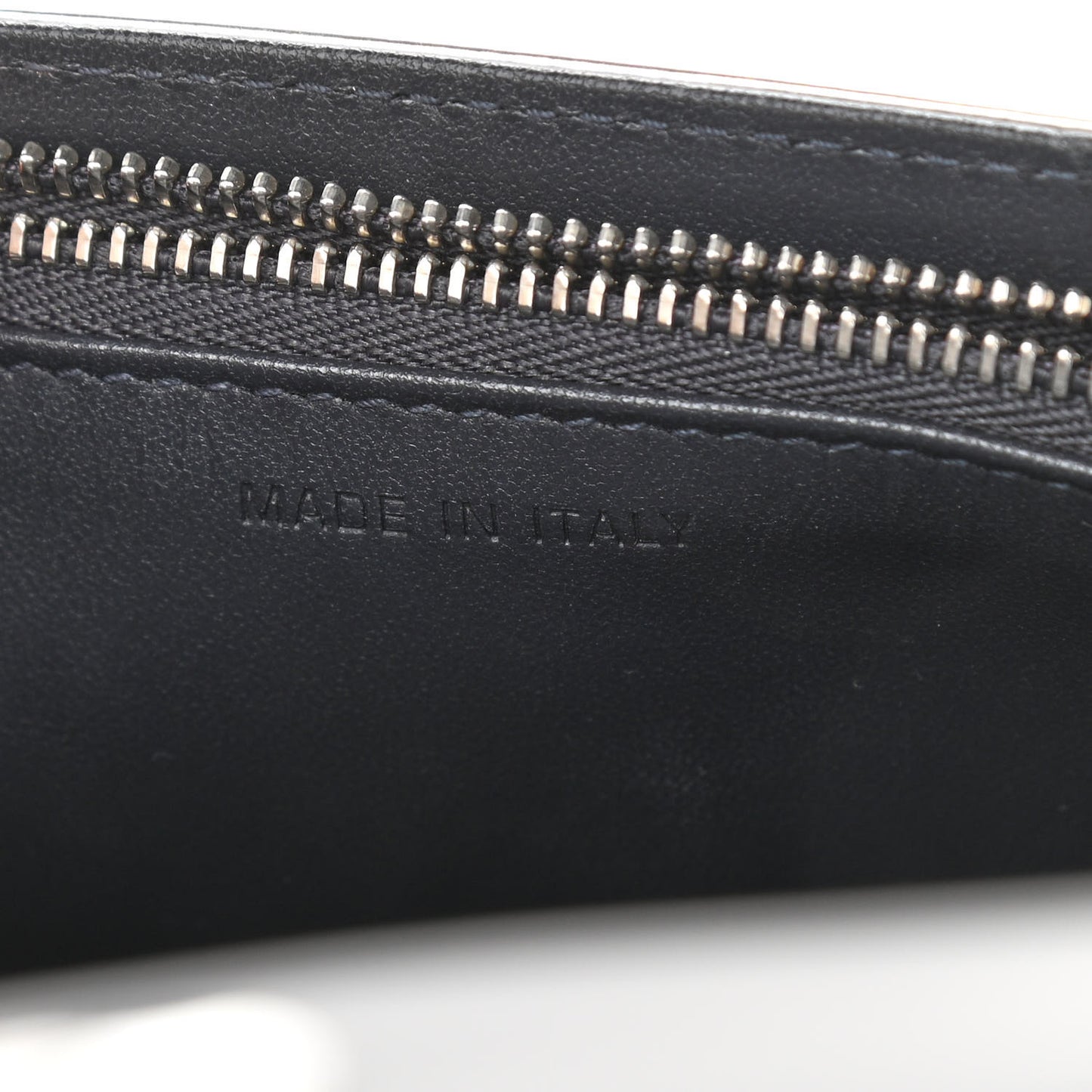 Metallic Patent Micro-Cannage Diorama Wallet on Chain Pouch Silver
