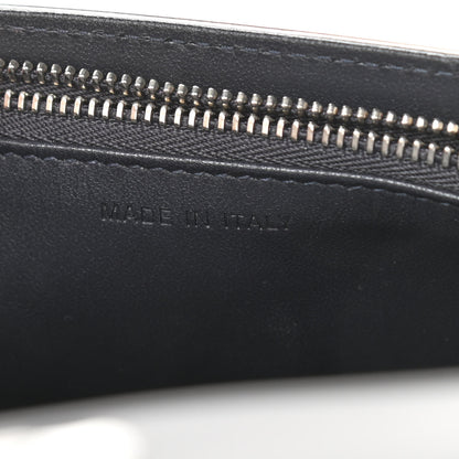 Christian Dior Metallic Patent Micro-Cannage Diorama Wallet on Chain Pouch Silver 7 of 10