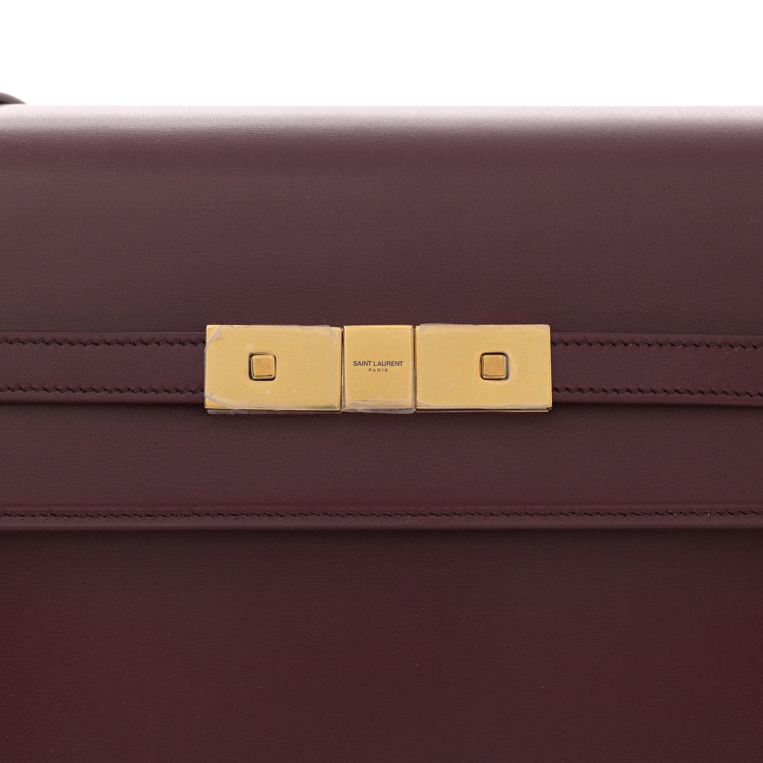 Saint Laurent Smooth Calfskin Manhattan Shoulder Bag Rouge 8 of 11