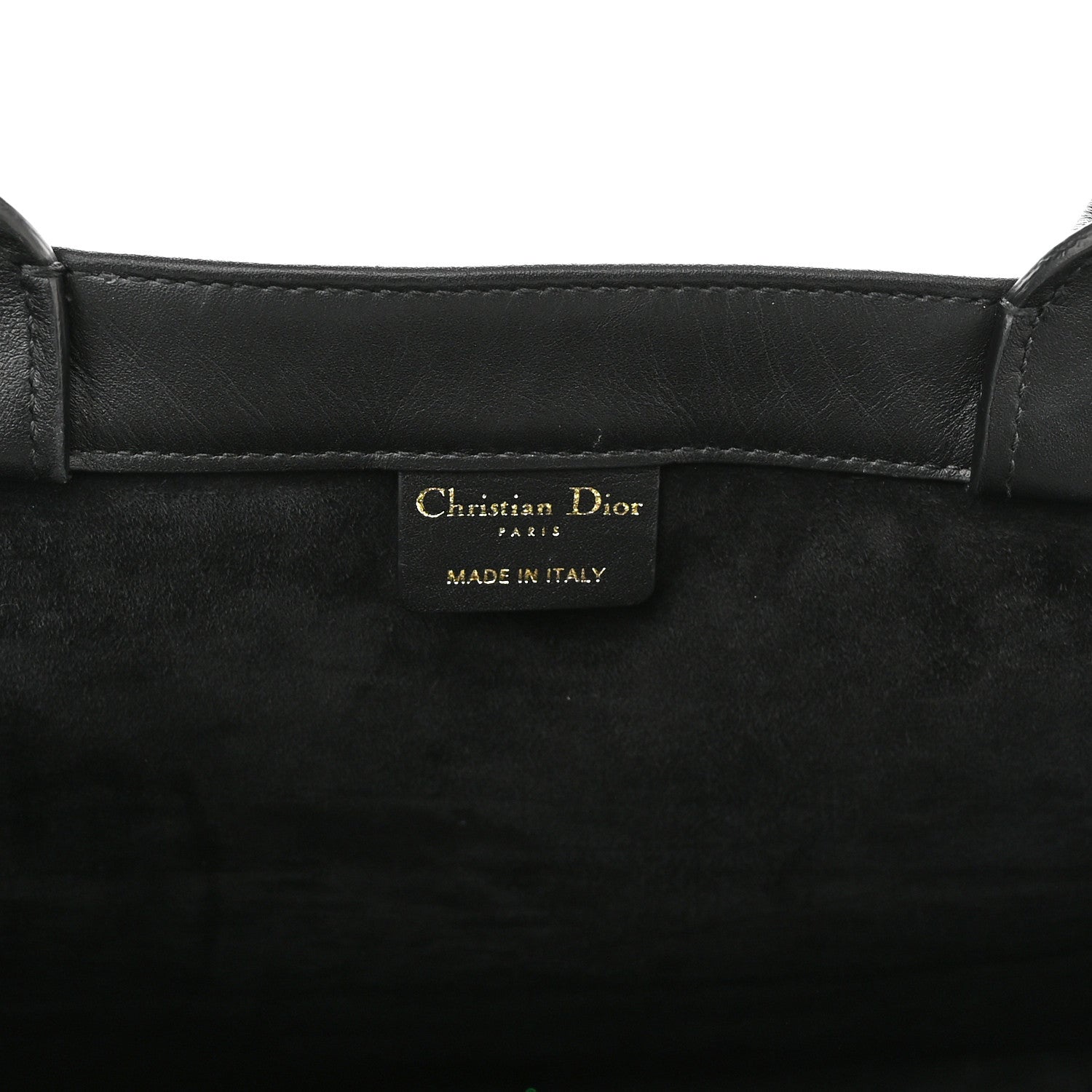 Christian Dior Calfskin Embossed Medium Book Tote Black 6 of 13