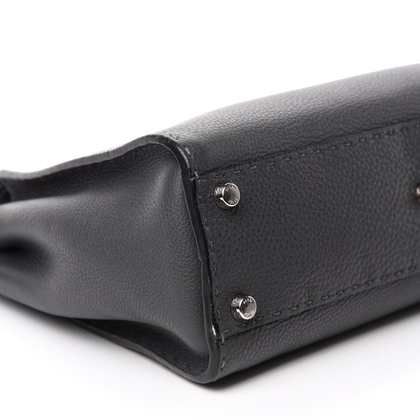 Cuoio Romano Selleria Bi-Color Medium Peekaboo Iconic Satchel Asfalto Latte
