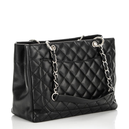 Chanel Caviar Quilted Grand Shopping Tote GST Black 3 of 7