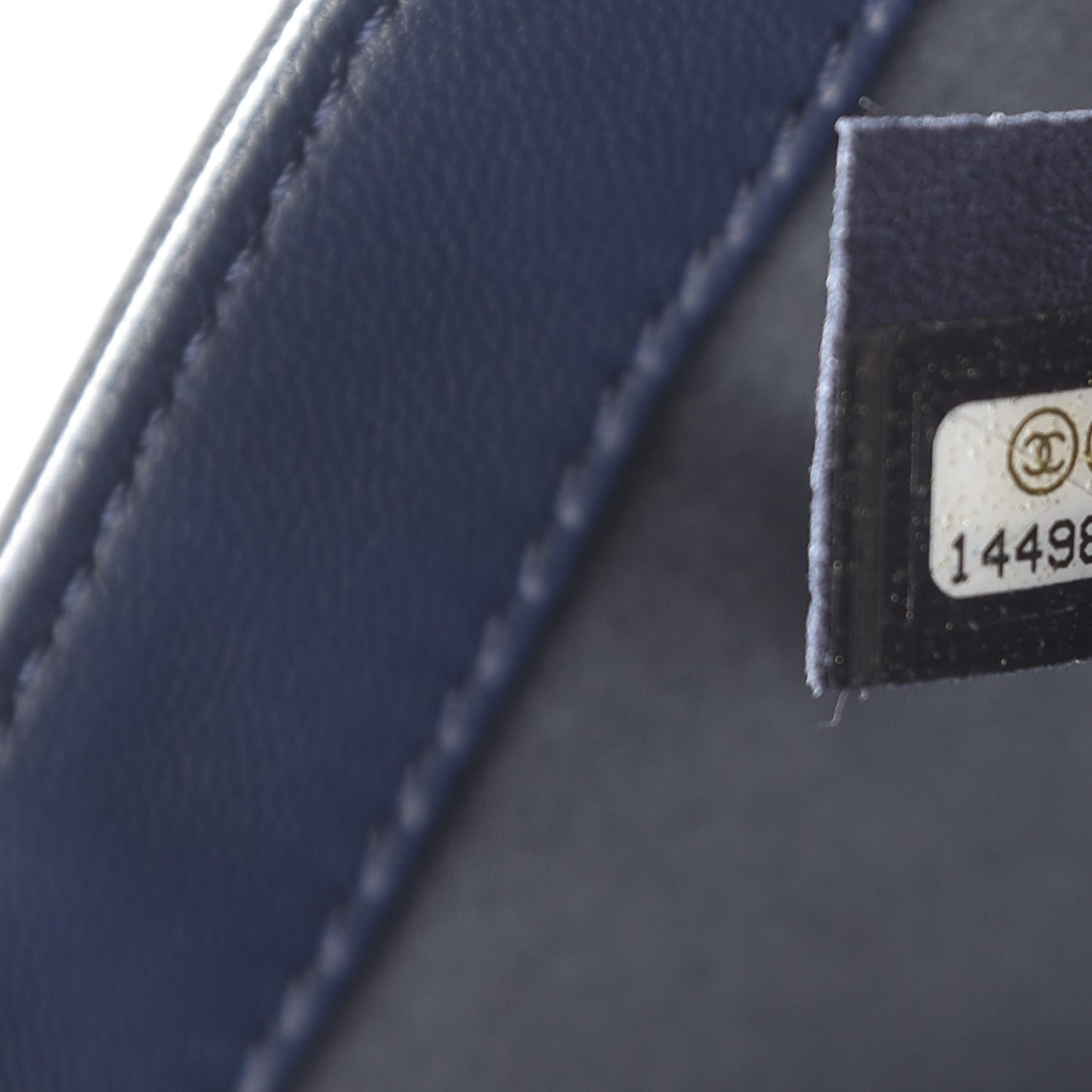 Lambskin Ultimate Stitch Flap Blue