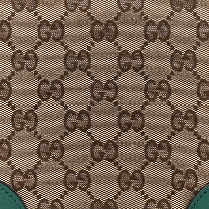 Gucci Monogram Dollar Calfskin Mini Bree Messenger Bag Beige Ebony Emerald 9 of 13