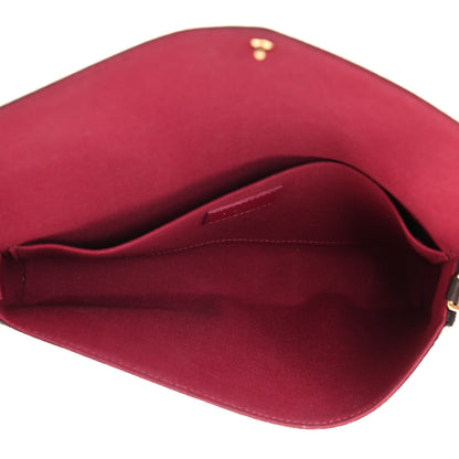 Louis Vuitton Monogram Pochette Felicie Chain Wallet Fuchsia 5 of 8