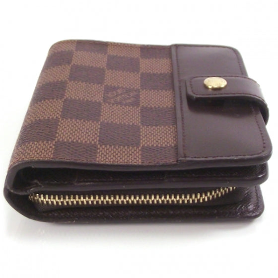 Damier Compact Zippe Zipper Wallet