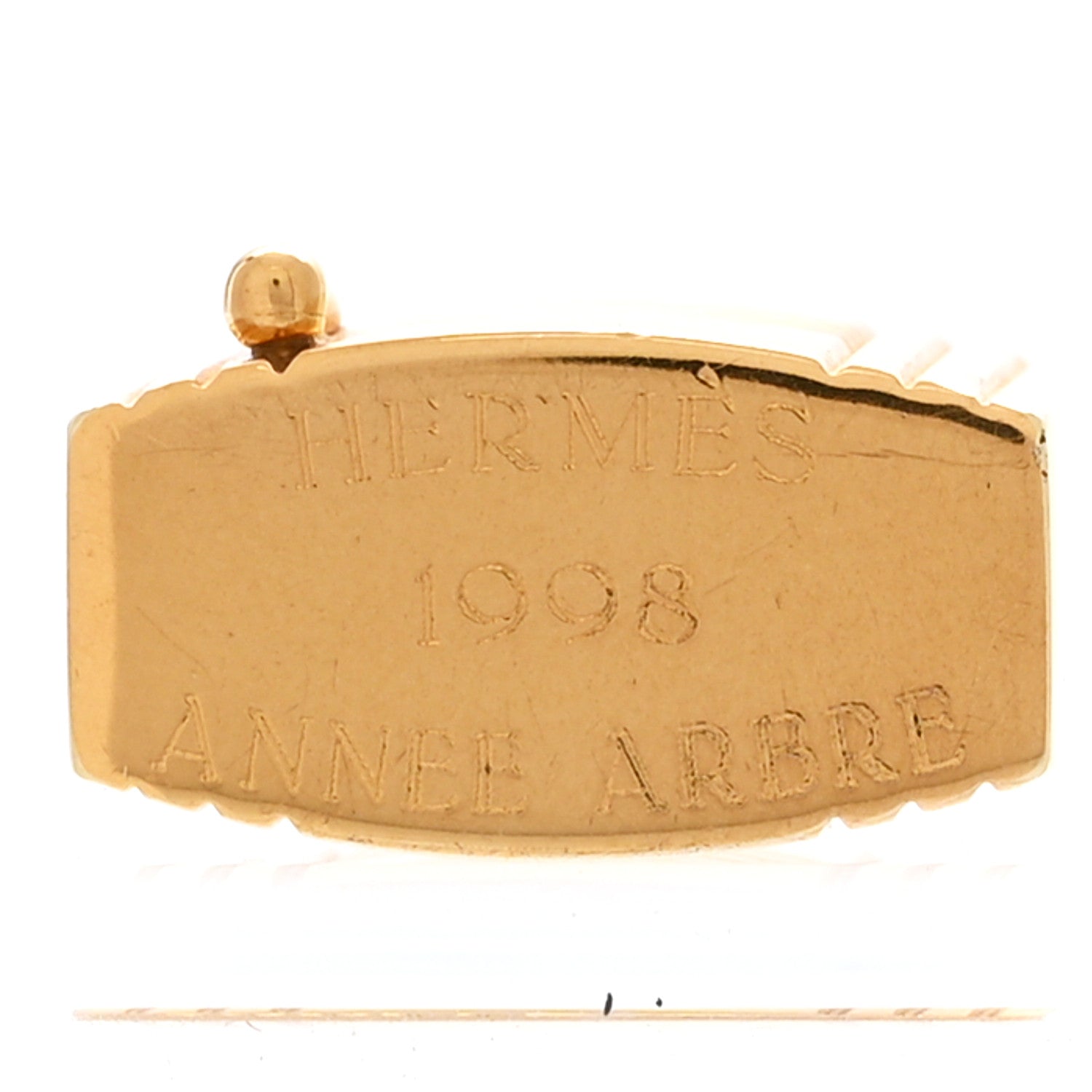 Hermes Gold Plated Cadena Lock 3 of 4