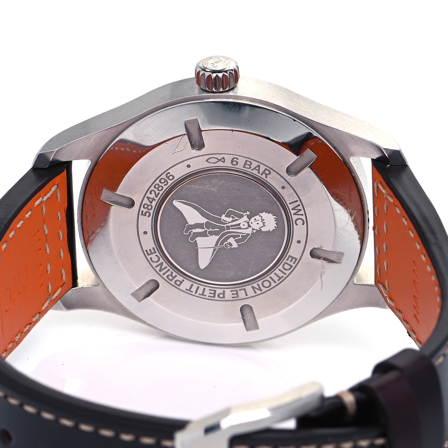 IWC Stainless Steel Calfskin 40mm Pilot Mark XVIII Edition Le Petit Prince Automatic Watch Blue IW327010 4 of 5