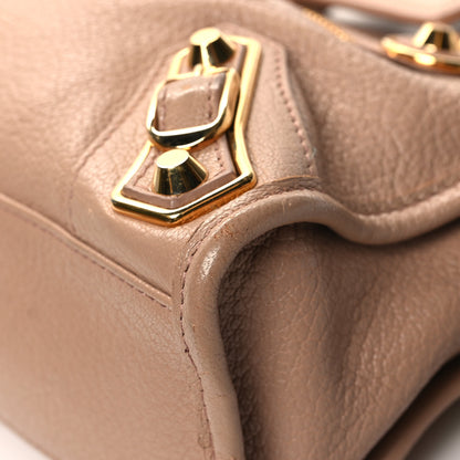 Balenciaga Chevre Gold Metallic Edge Hardware Mini City Rose Des Sables 11 of 13