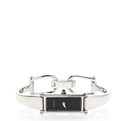 Gucci Stainless Steel 12mm 1500L Horsebit Quartz Watch Black 2 of 5