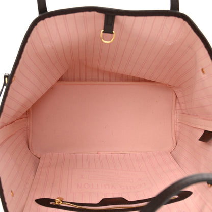 Louis Vuitton Damier Ebene Neo Neverfull MM Rose Ballerine 6 of 13