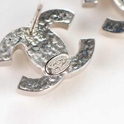 Chanel Pearl CC Earrings Silver 4 of 5
