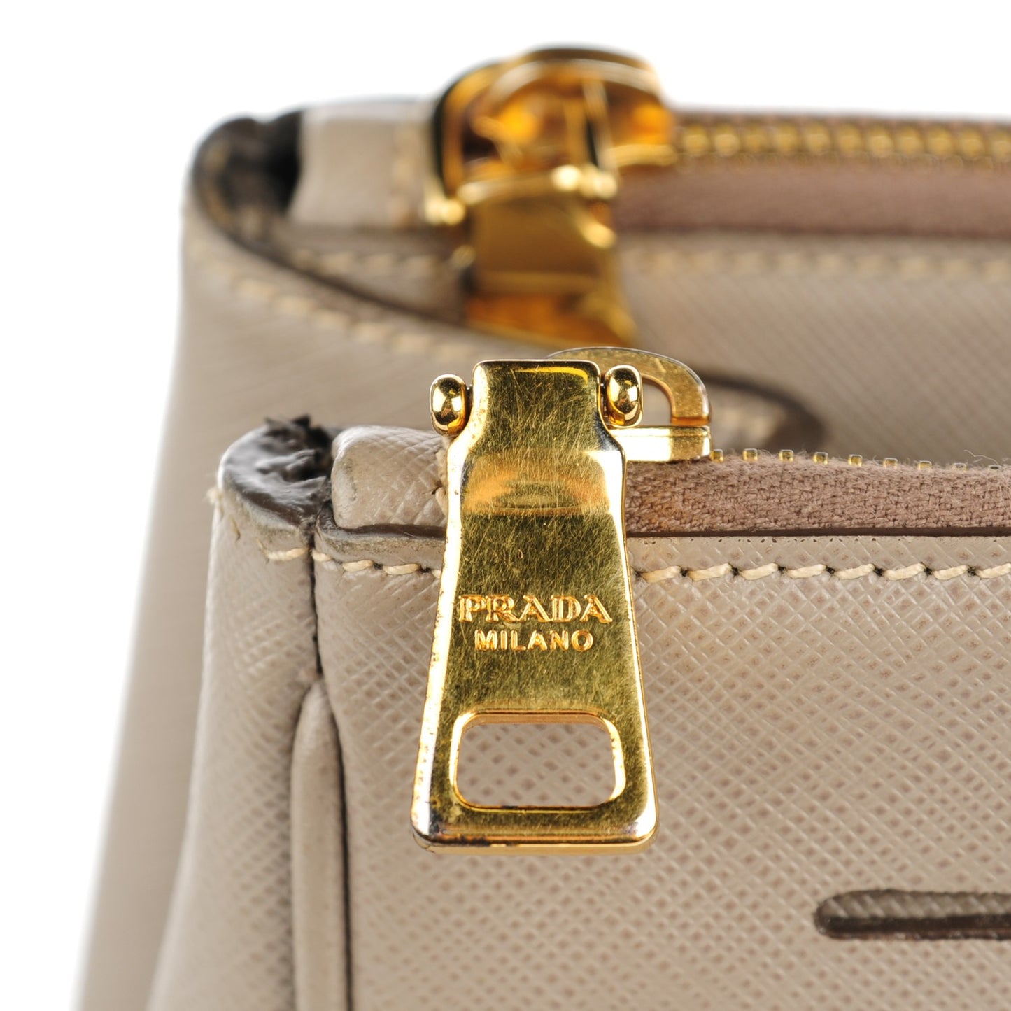 Saffiano Large Galleria Double Zip Tote Argilla