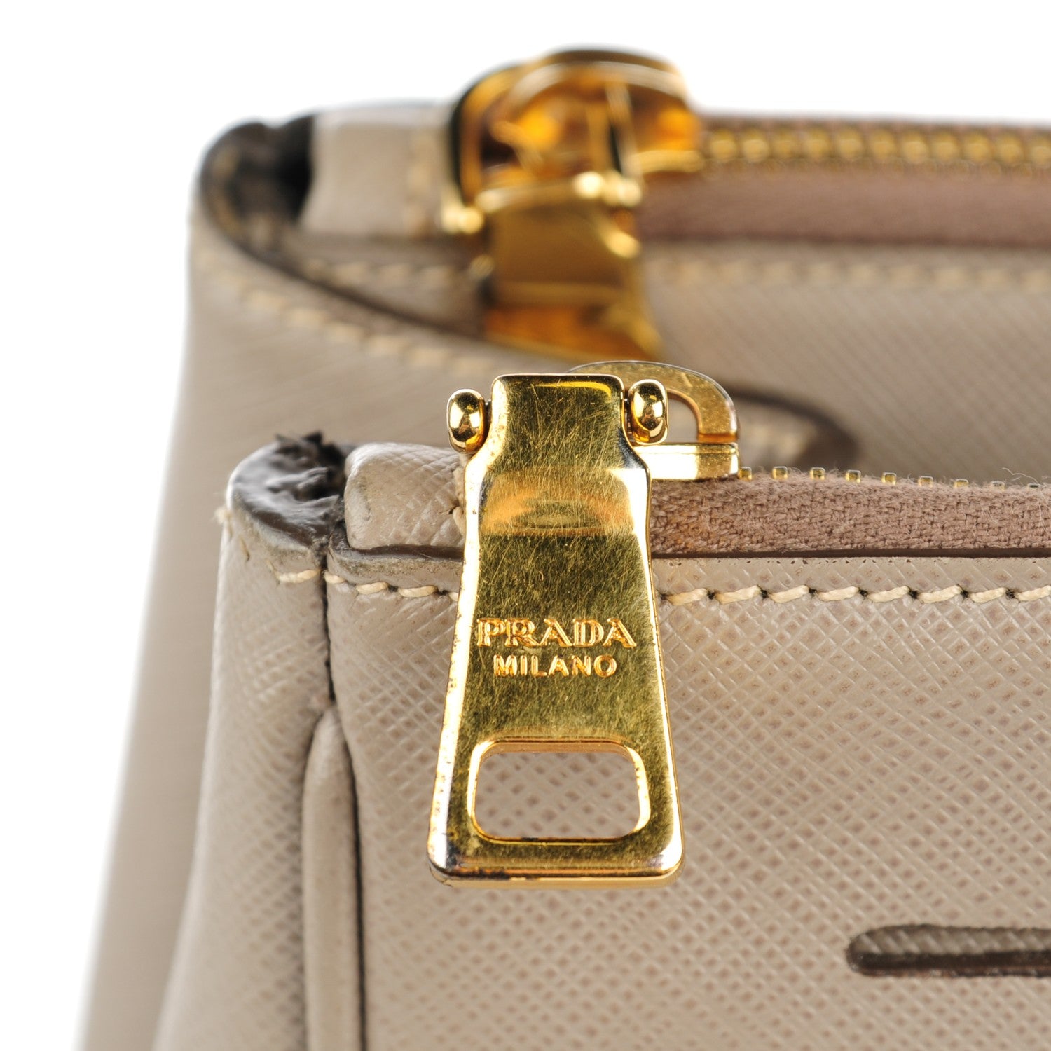 Prada Saffiano Large Galleria Double Zip Tote Argilla 12 of 18