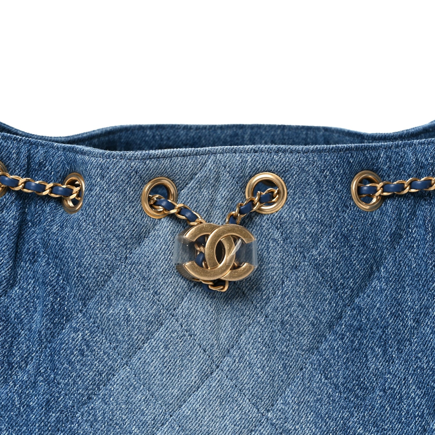 Chanel Washed Denim Quilted Mini Chanel 25 Handbag Blue 8 of 11