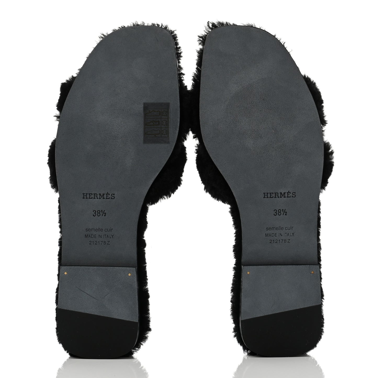 Woolskin Oran Sandals 38.5 Black