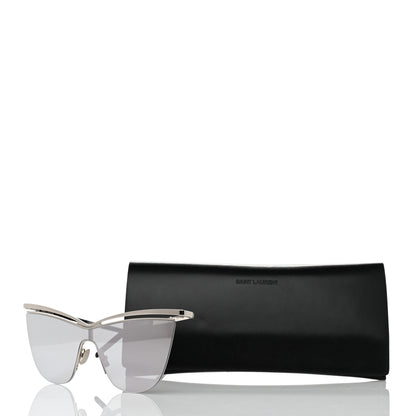 Saint Laurent SL249 Cat Eye Sunglasses Silver 7 of 7