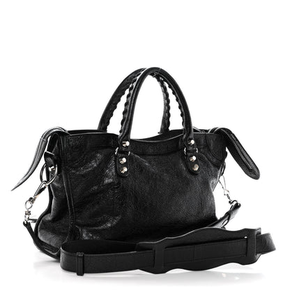Balenciaga Agneau Classic Silver Hardware S City Black 3 of 9
