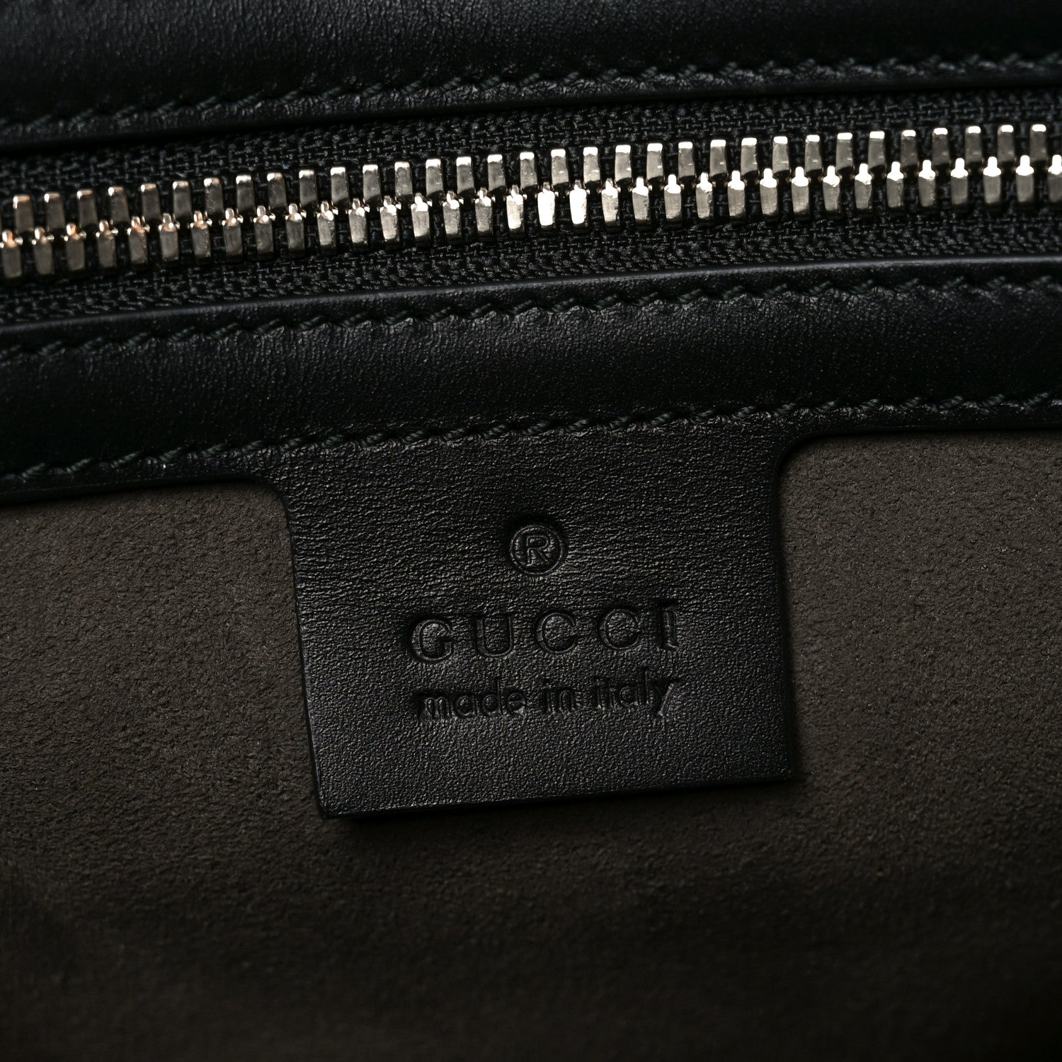 Gucci GG Supreme Monogram Selleria Calfskin Medium Duffle Beige Ebony Black 5 of 10