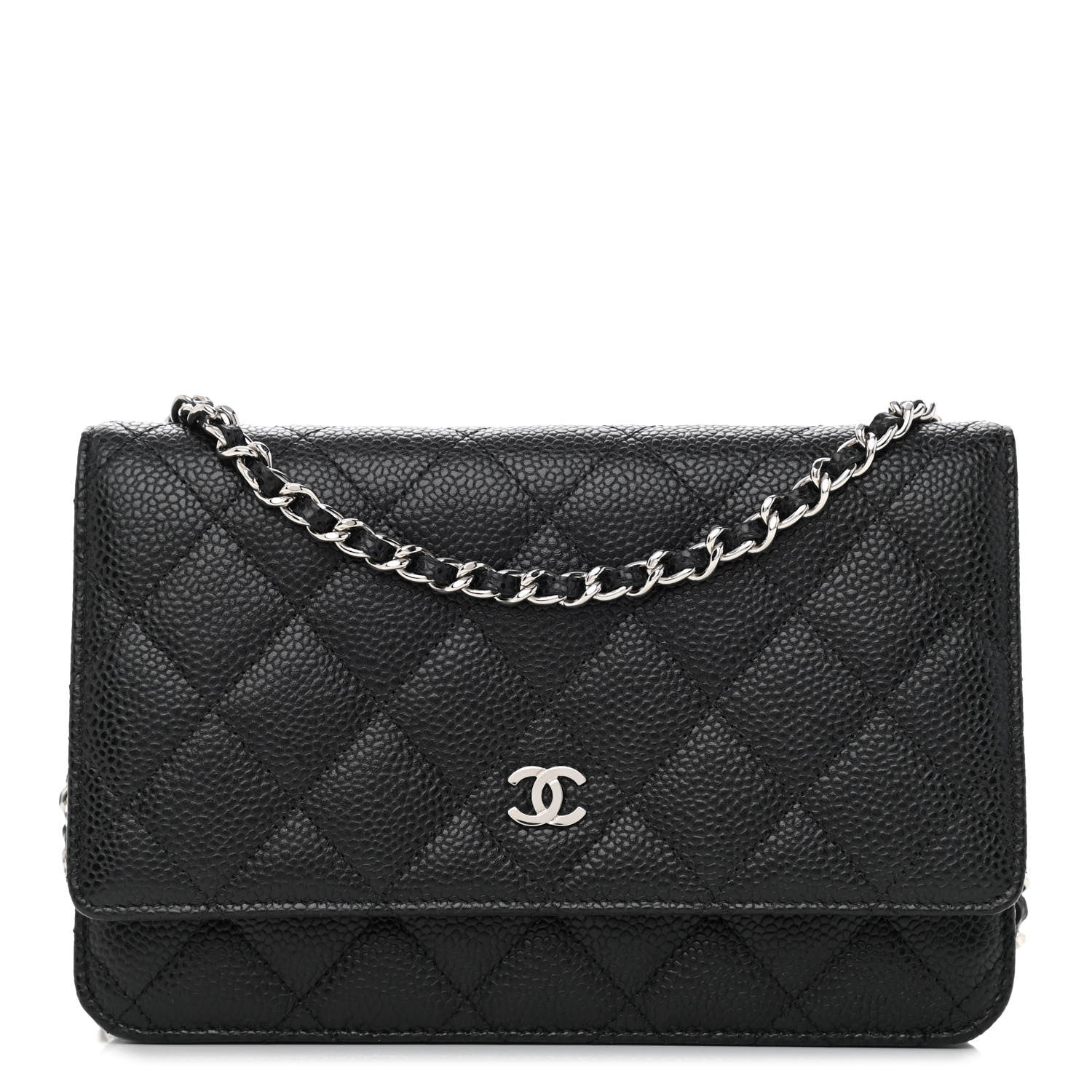 Chanel Caviar Quilted Wallet On Chain WOC Black 1 of 12