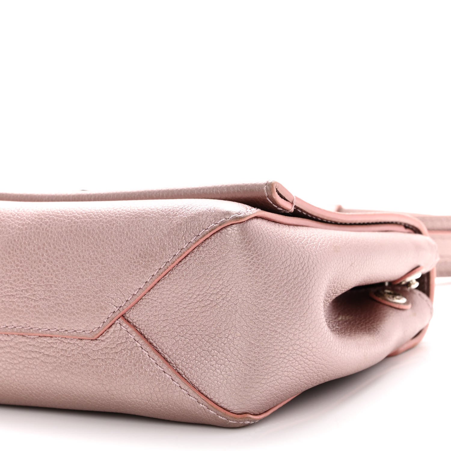 Louis Vuitton Soft Calfskin Eyelet Lockme II Chain Bag BB Rose Gold 9 of 12
