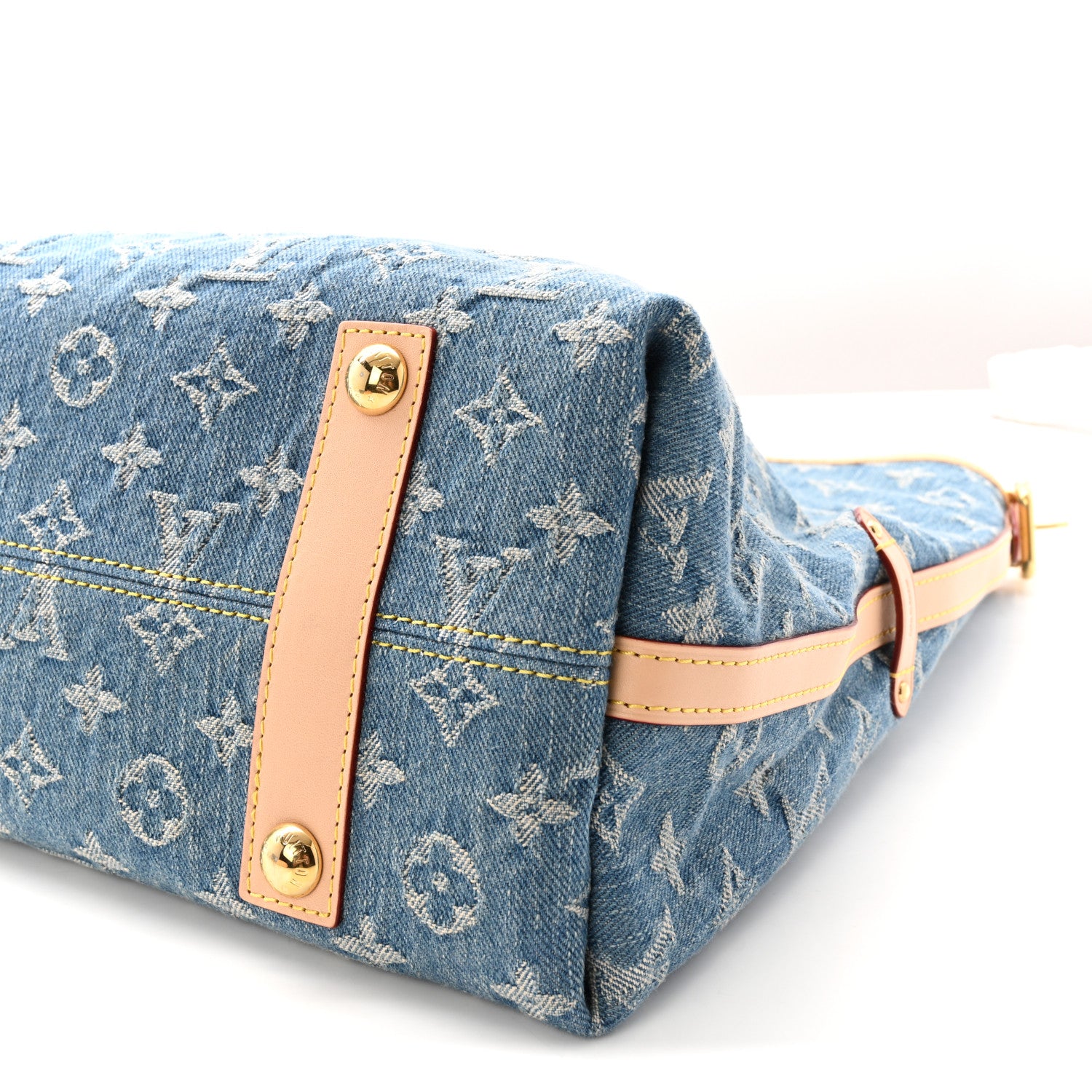 Louis Vuitton Monogram Denim CarryAll MM Blue 10 of 10