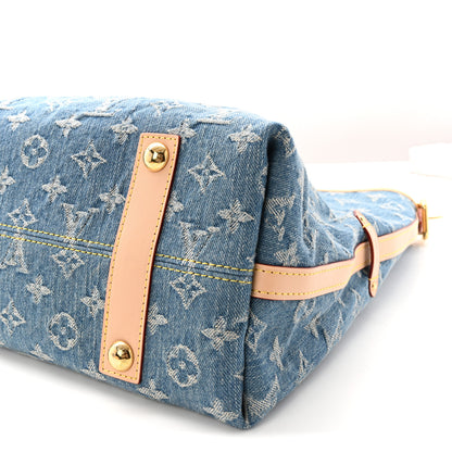 Louis Vuitton Monogram Denim CarryAll MM Blue 10 of 10