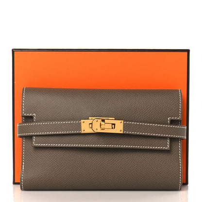Hermes Epsom Medium Kelly Wallet Etoupe 8 of 8