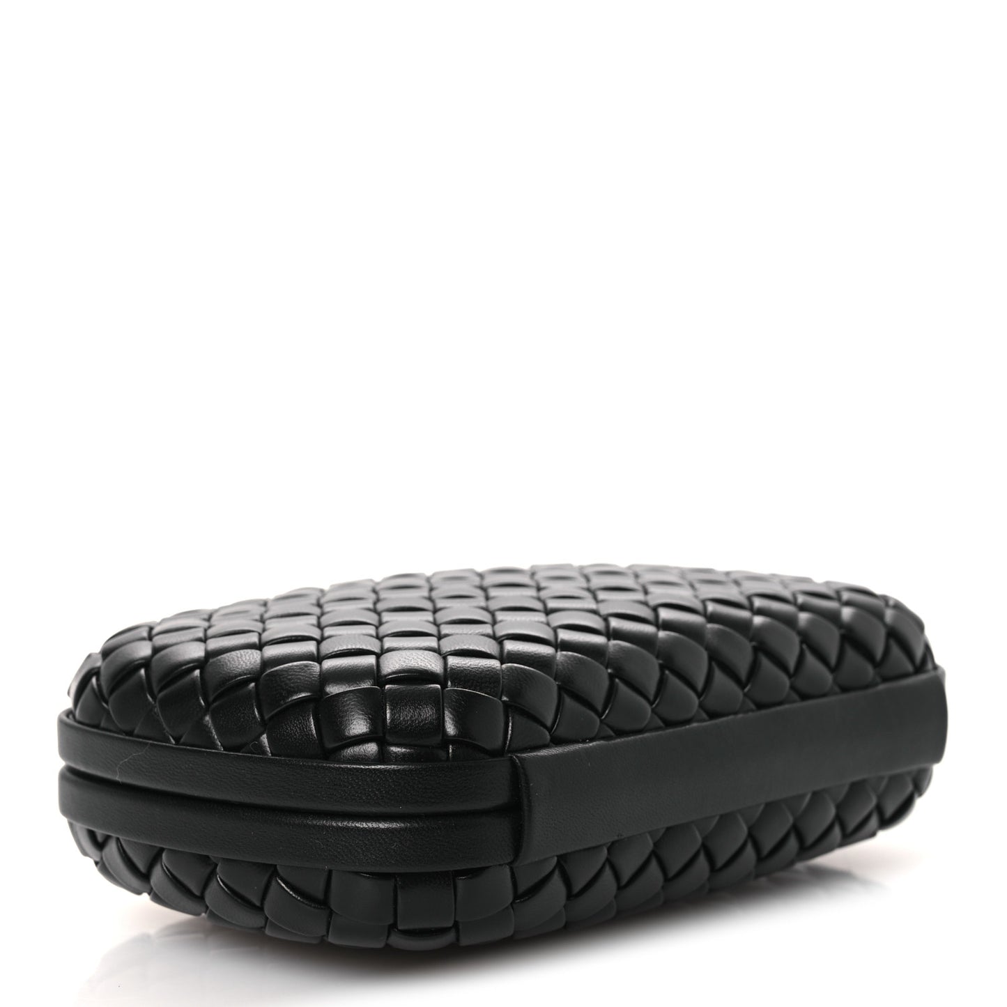 Nappa Intrecciato Knot Clutch Black