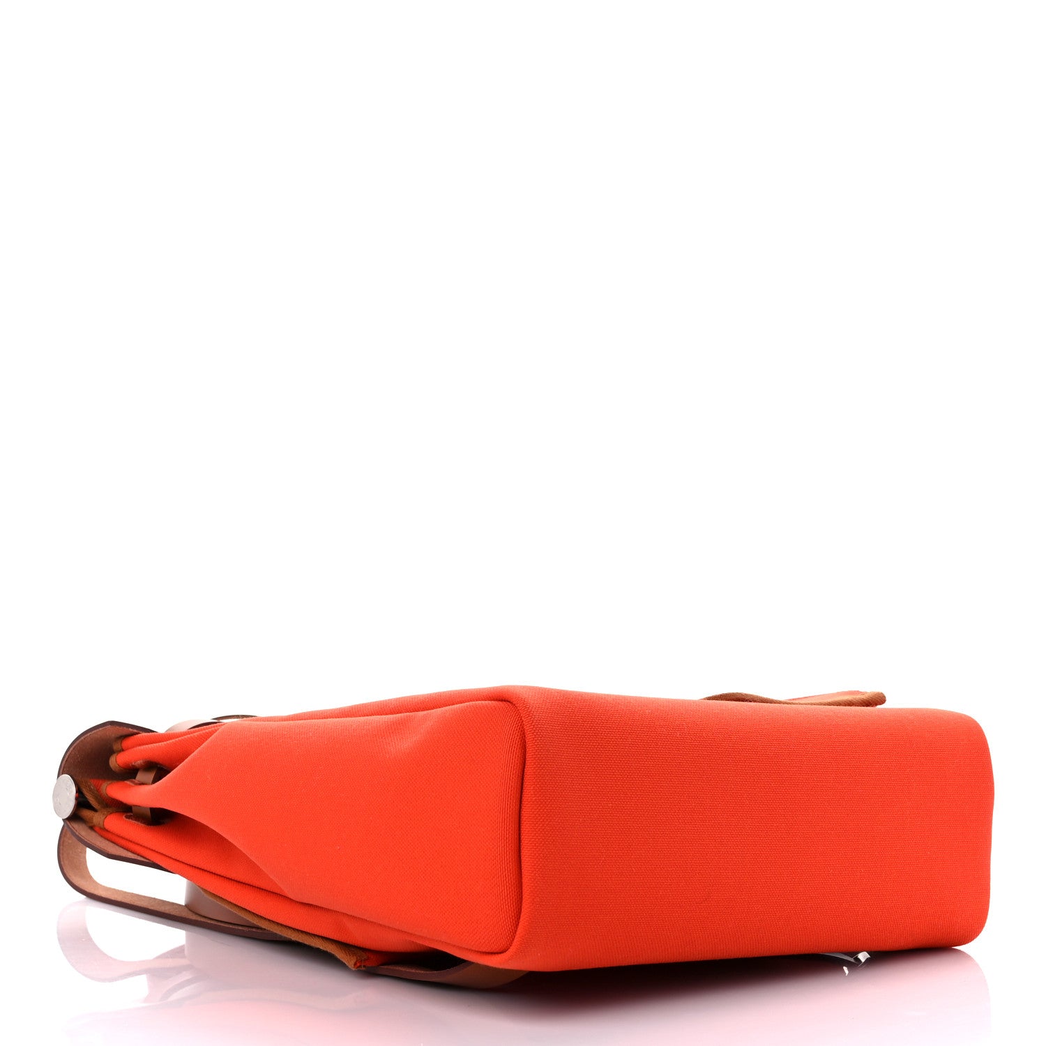 Hermes Military Toile Vache Hunter Herbag a Dos Zip Retourne Backpack Orange Mecano Fauve 4 of 10