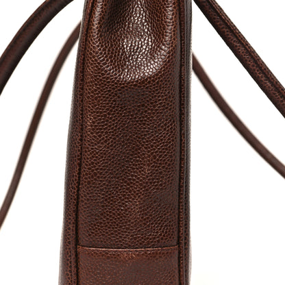 Chanel Caviar Timeless CC Tote Brown 10 of 11