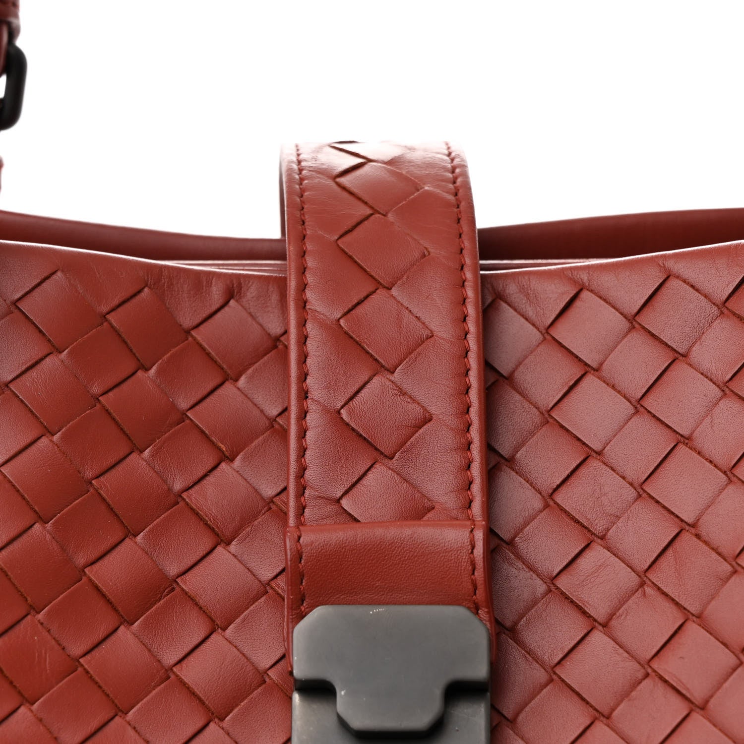 Bottega Veneta Nappa Intrecciato Medium Roma Tote Brique 10 of 12