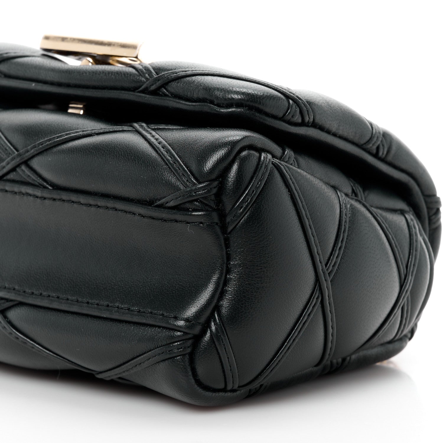 Louis Vuitton Lambskin Malletage Pico GO-14 Black 10 of 11